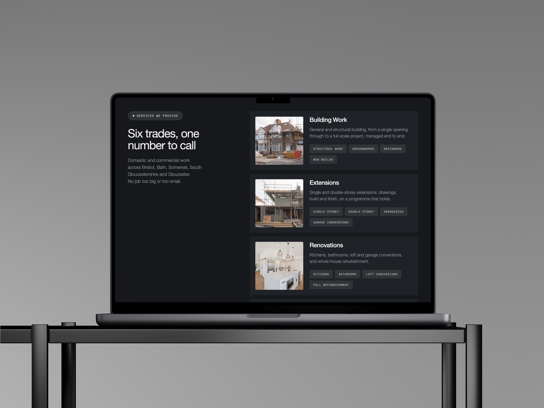 Services section of the Rapid Property Services website