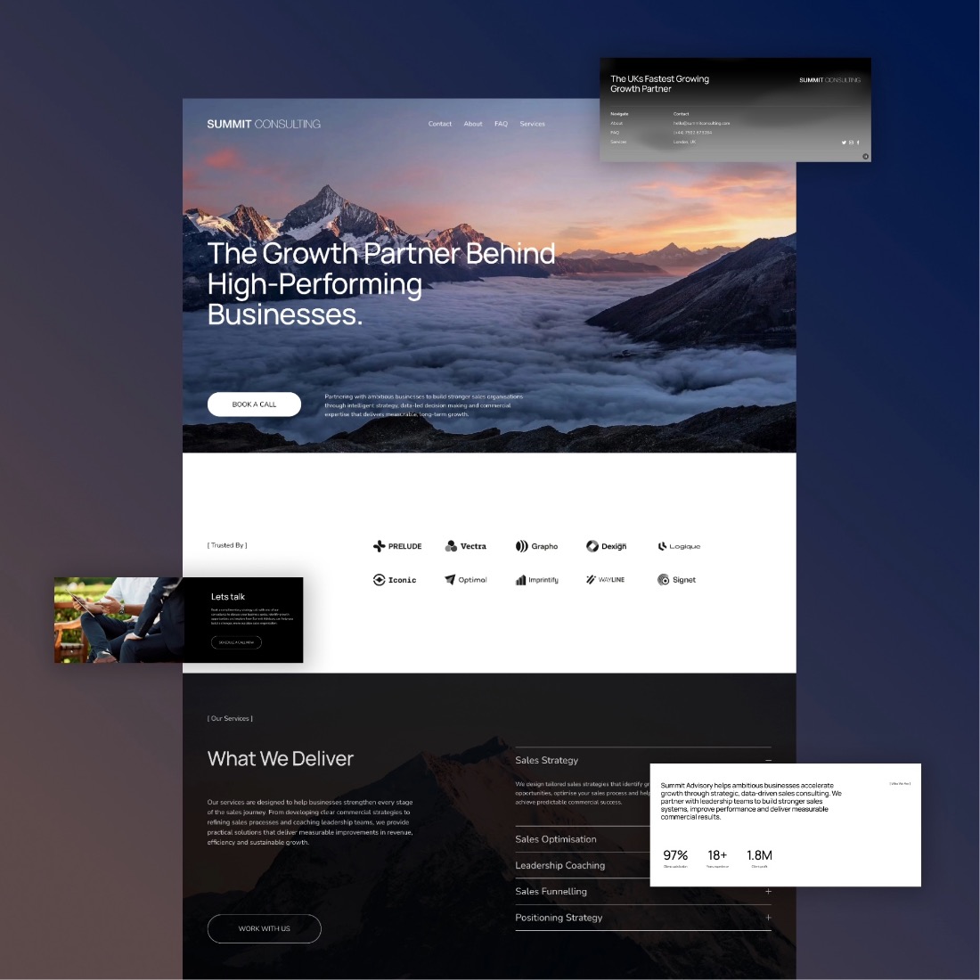 Summit Consulting website designed by Sparq